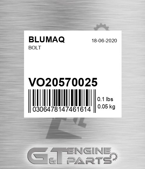 VO20570025 Bolt for BLUMAQ