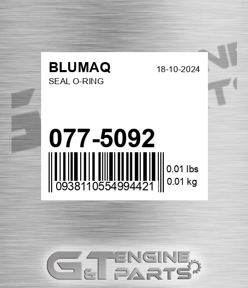077-5092 Seal O-ring for BLUMAQ