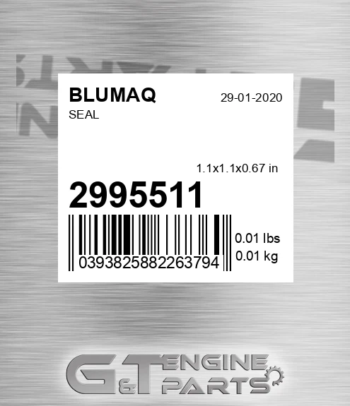 299-5511 Seal for BLUMAQ