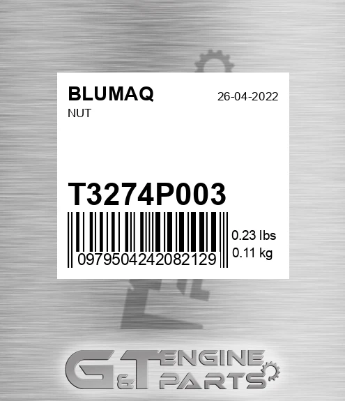 T3274P003 Nut