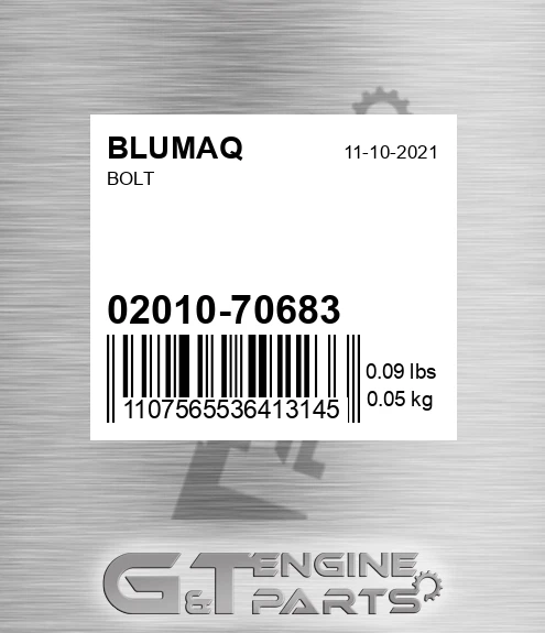 02010-70683 Bolt for BLUMAQ
