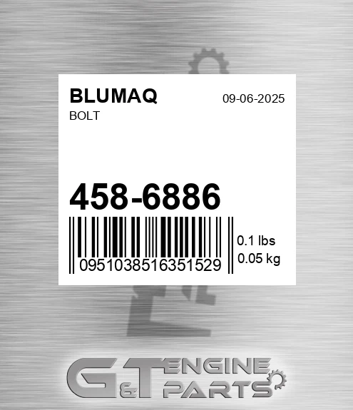 458-6886 Bolt for BLUMAQ