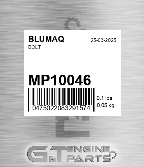 MP10046 Bolt