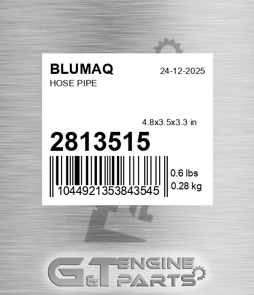 281-3515 Hose Pipe for BLUMAQ