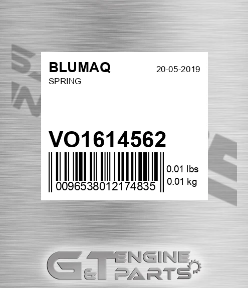 VO1614562 Spring for BLUMAQ