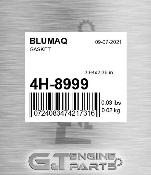 4H-8999 Gasket for BLUMAQ