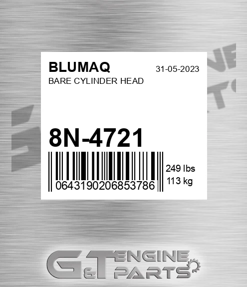 8N-4721 Bare Cylinder Head for BLUMAQ