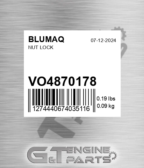 VO4870178 Nut Lock for BLUMAQ