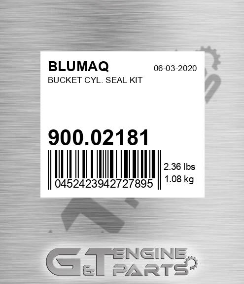 900.02181 Bucket Cyl. Seal Kit for BLUMAQ