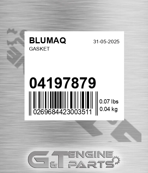 04197879 Gasket for BLUMAQ