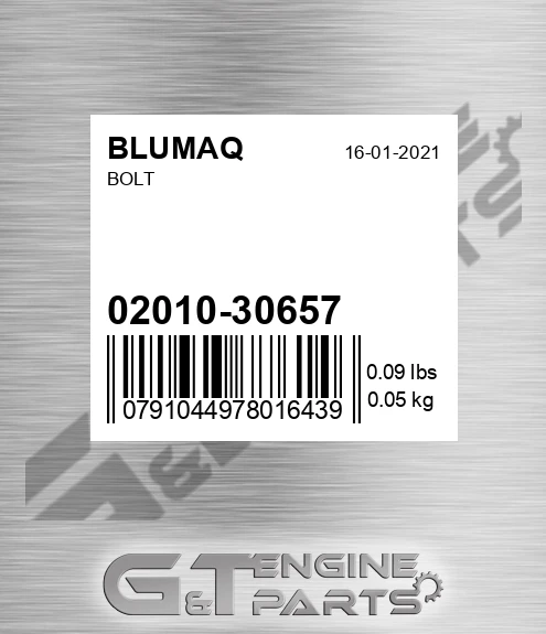 02010-30657 Bolt for BLUMAQ