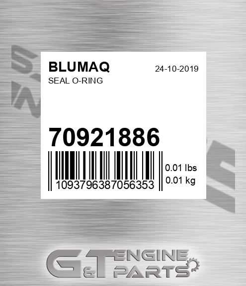 70921886 Seal O-ring