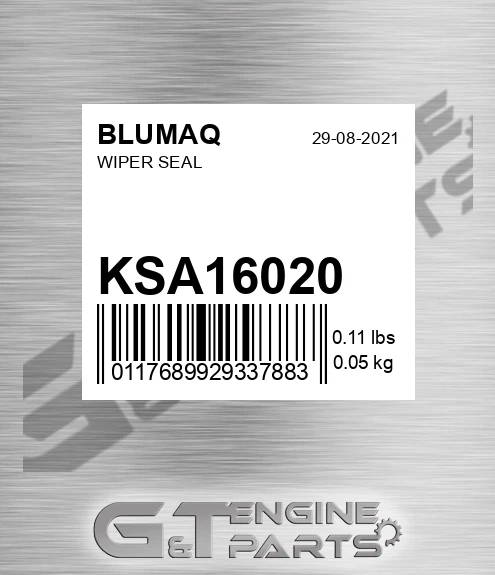 KSA16020 BLUMAQ Wiper Seal