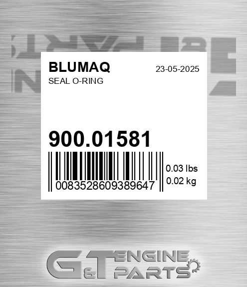 900.01581 Seal O-ring for BLUMAQ