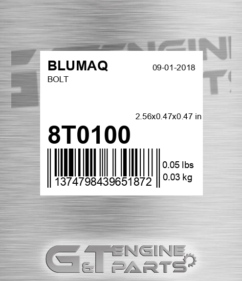 8T-0100 Bolt