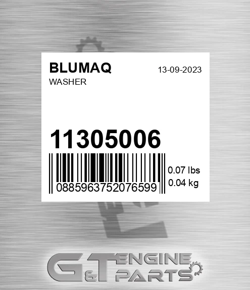 11305006 Washer for BLUMAQ