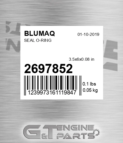 269-7852 Seal O-ring for BLUMAQ