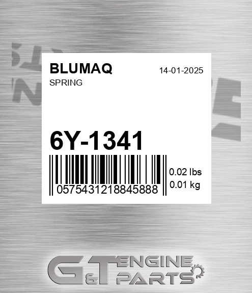 6Y-1341 Spring for BLUMAQ