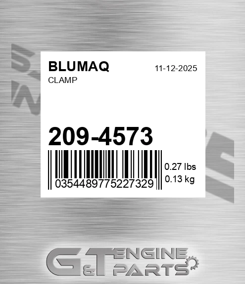 209-4573 Clamp for BLUMAQ