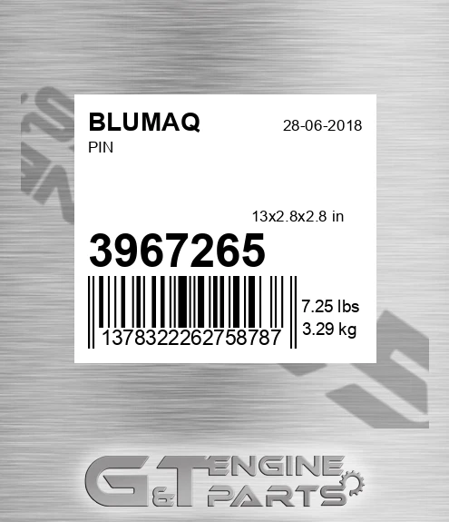 396-7265 BLUMAQ Pin