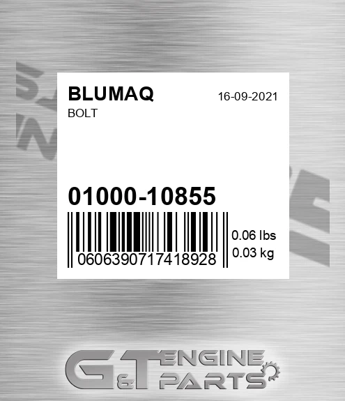 01000-10855 Bolt for BLUMAQ