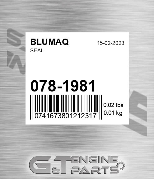 078-1981 Seal for BLUMAQ