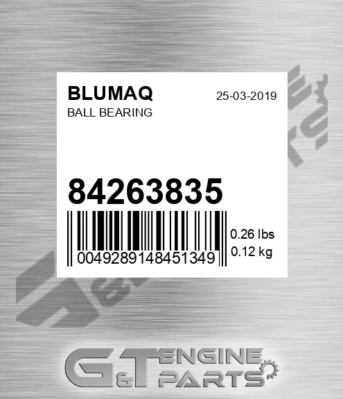 84263835 BLUMAQ Ball Bearing