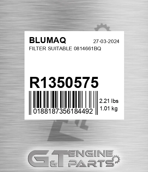 R1350575 Filter Suitable 0814661bq