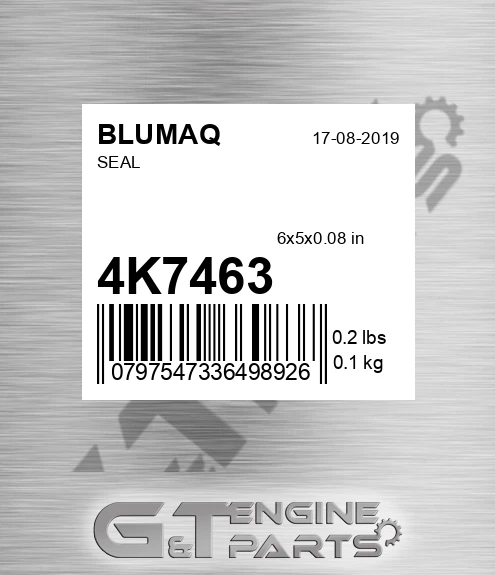 4K-7463 Seal for BLUMAQ