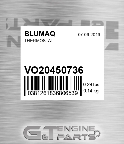 VO20450736 Thermostat for BLUMAQ