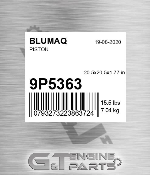 9P-5363 Piston for BLUMAQ