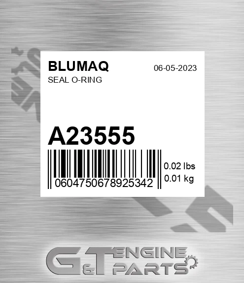 A23555 BLUMAQ Seal O-ring
