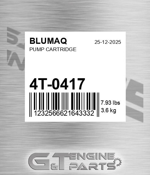 4T-0417 Pump Cartridge