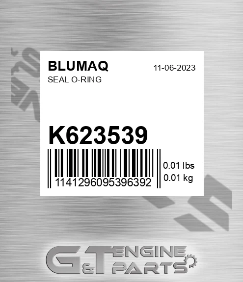 K623539 Seal O-ring