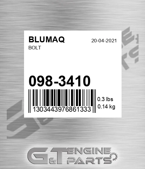 098-3410 Bolt for BLUMAQ