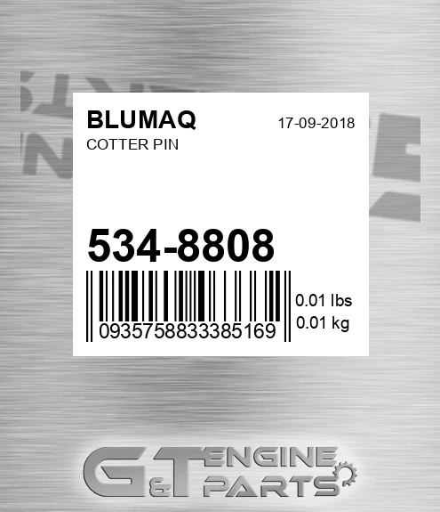 534-8808 Cotter Pin for BLUMAQ