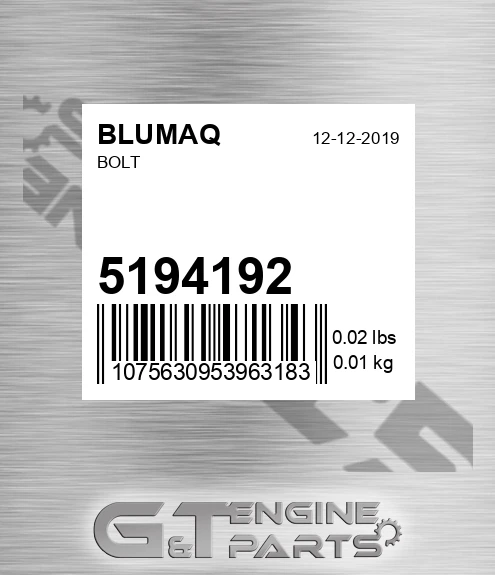 5194192 BLUMAQ Bolt