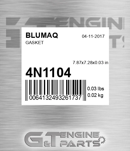 4N-1104 Gasket for BLUMAQ
