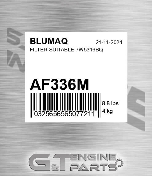AF336M Filter Suitable 7w5316bq