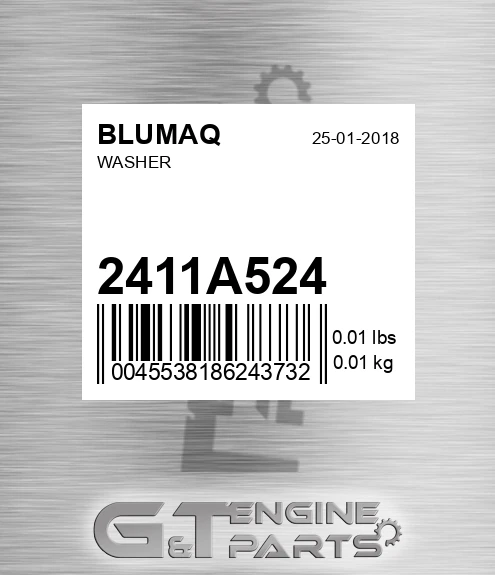 2411A524 Washer for BLUMAQ