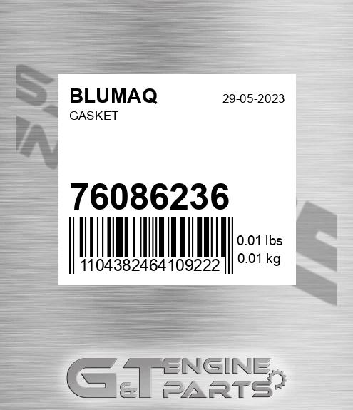 76086236 Gasket