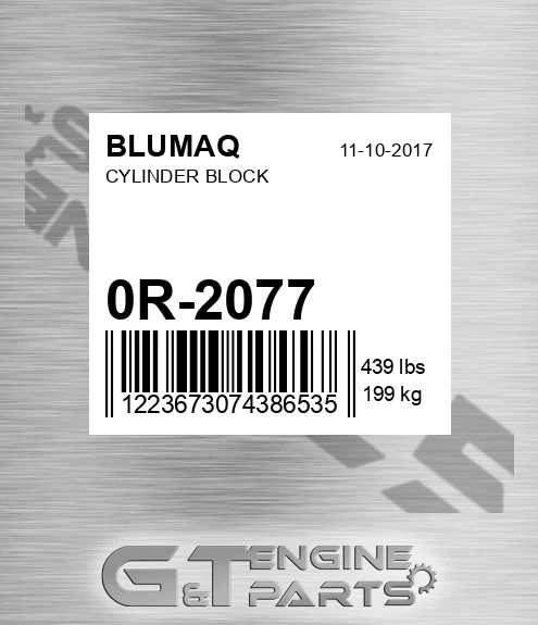 0R-2077 Cylinder Block