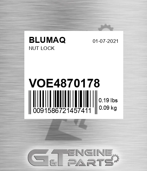 VOE4870178 Nut Lock for BLUMAQ