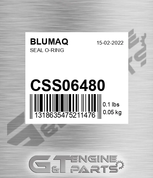 CSS06480 BLUMAQ Seal O-ring