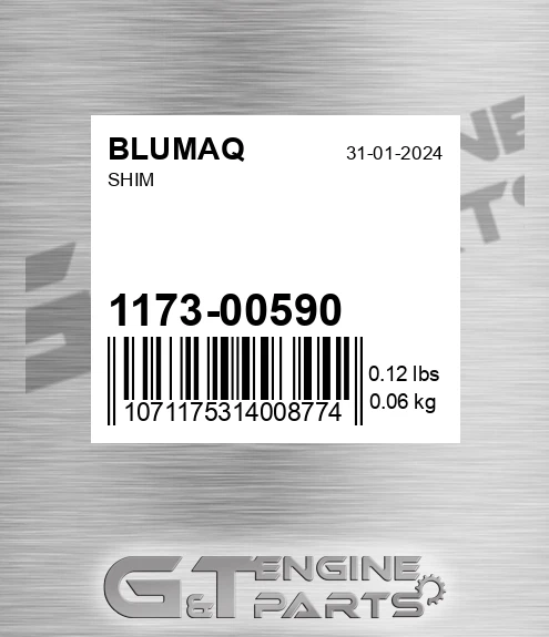 1173-00590 Shim for BLUMAQ