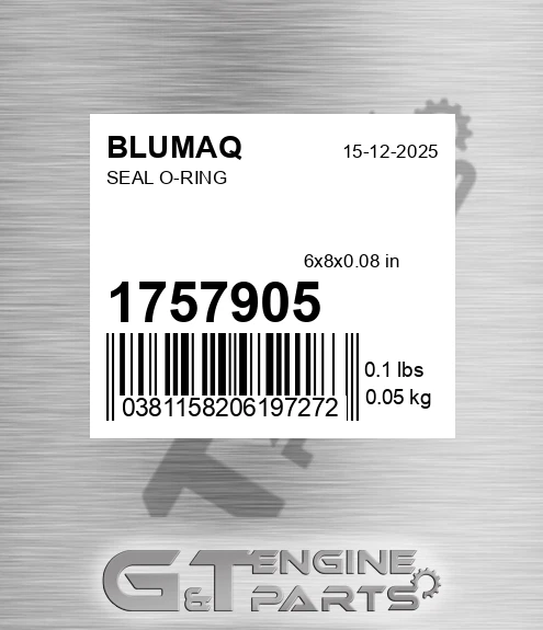 175-7905 Seal O-ring for BLUMAQ