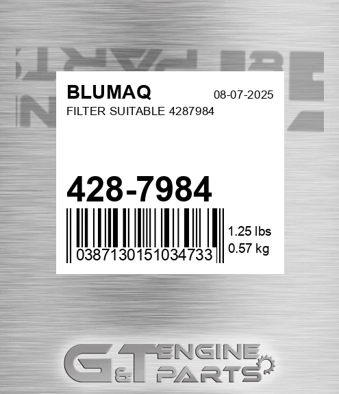 428-7984 Filter Suitable 4287984