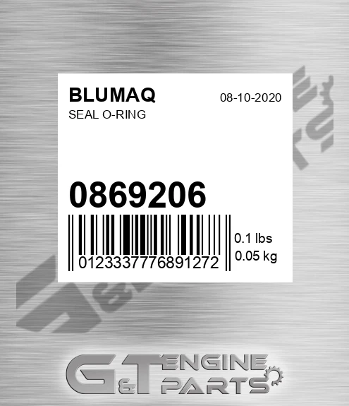 086-9206 Seal O-ring for BLUMAQ