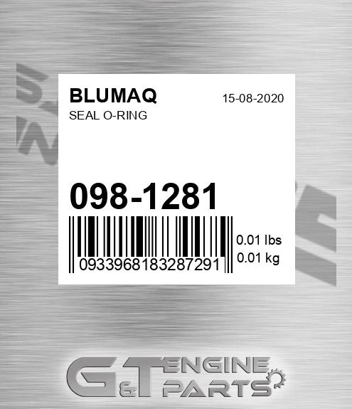 098-1281 Seal O-ring for BLUMAQ