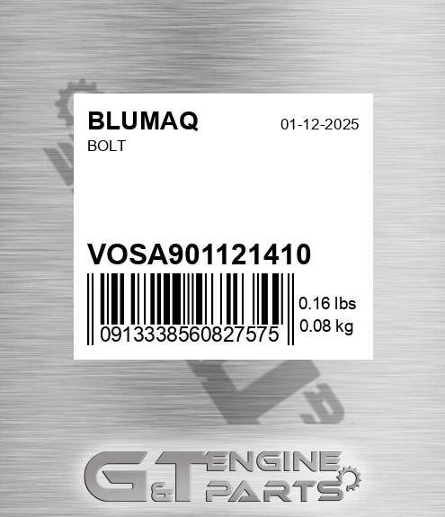 VOSA9011-21410 Bolt for BLUMAQ